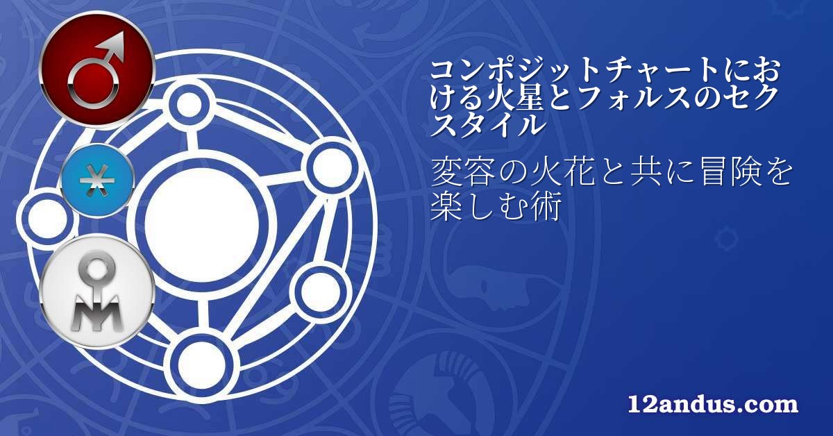 コンポジットチャートにおける火星とフォルスのセクスタイル