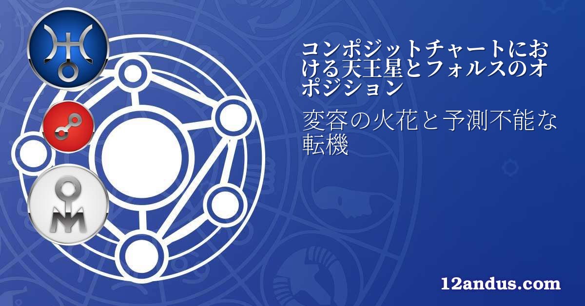 コンポジットチャートにおける天王星とフォルスのオポジション