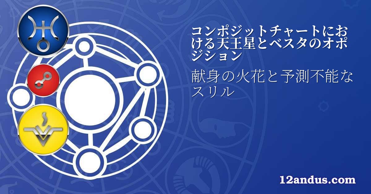 コンポジットチャートにおける天王星とベスタのオポジション