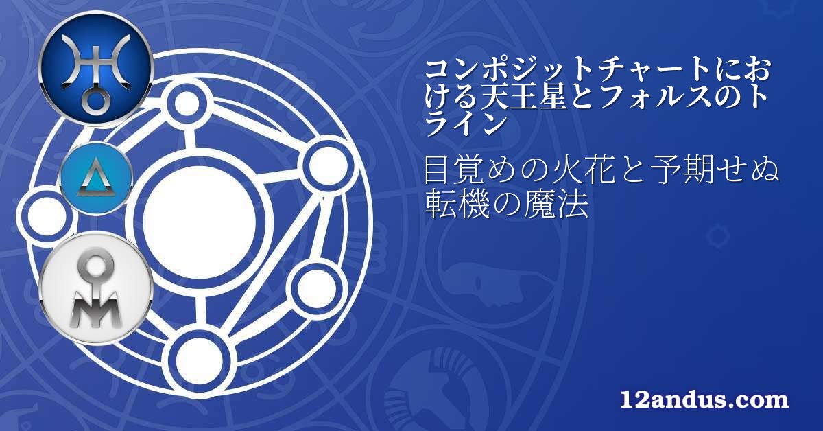 コンポジットチャートにおける天王星とフォルスのトライン