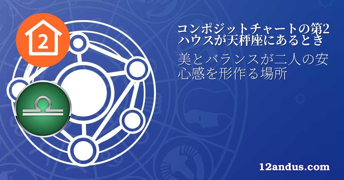 コンポジットチャートの第2ハウスが天秤座にあるとき