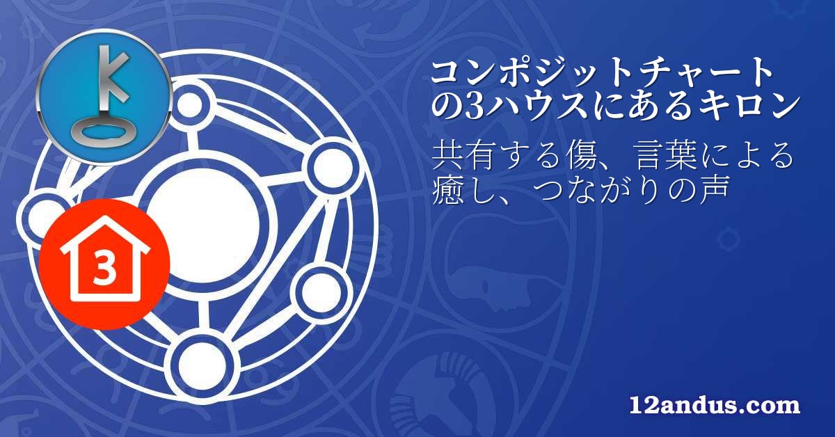 コンポジットチャートの3ハウスにあるキロン