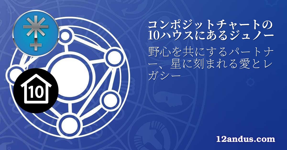 コンポジットチャートの10ハウスにあるジュノー