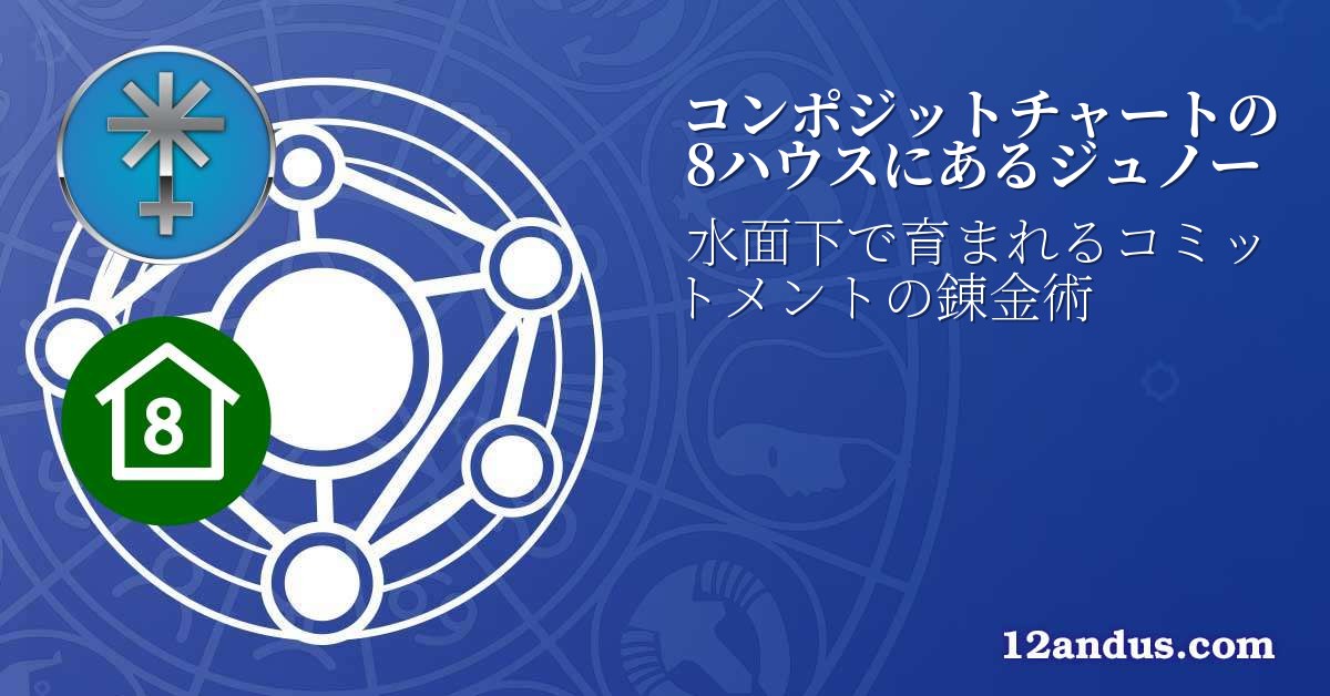 コンポジットチャートの8ハウスにあるジュノー