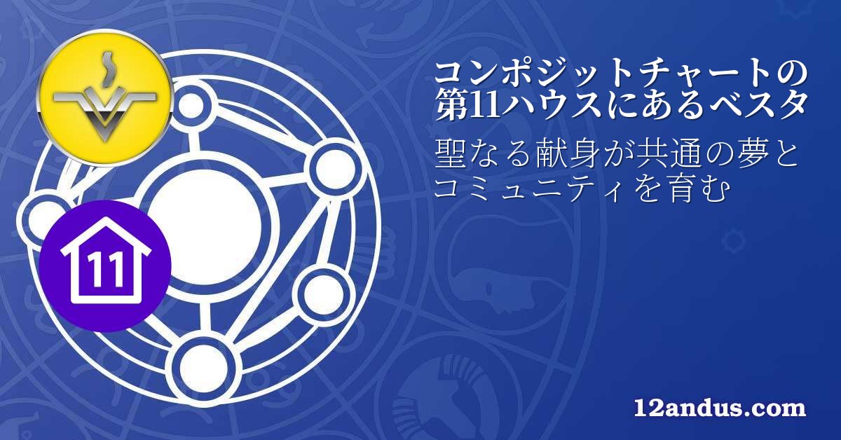 コンポジットチャートの第11ハウスにあるベスタ