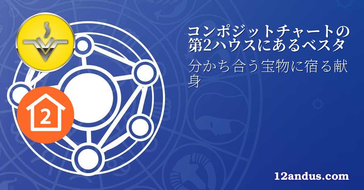 コンポジットチャートの第2ハウスにあるベスタ