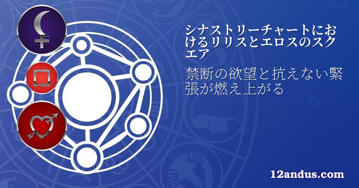 シナストリーチャートにおけるリリスとエロスのスクエア