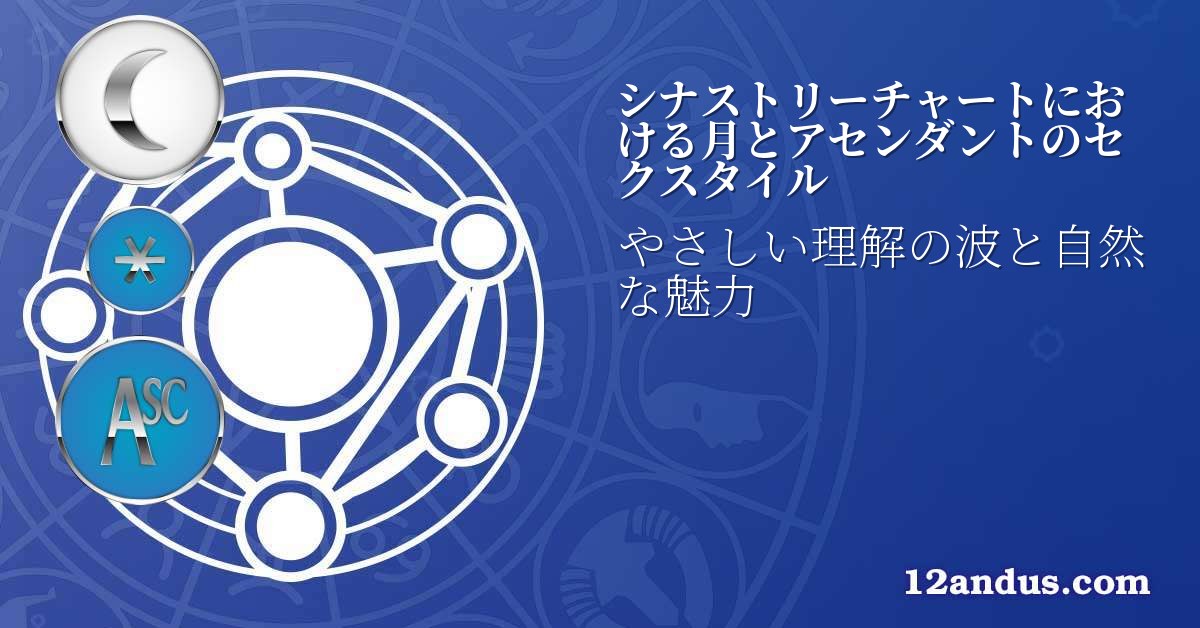 シナストリーチャートにおける月とアセンダントのセクスタイル