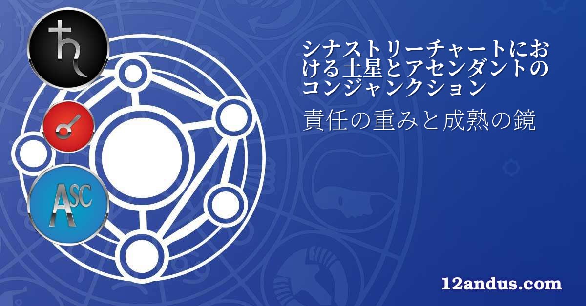 シナストリーチャートにおける土星とアセンダントのコンジャンクション
