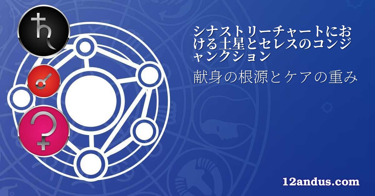 シナストリーチャートにおける土星とセレスのコンジャンクション