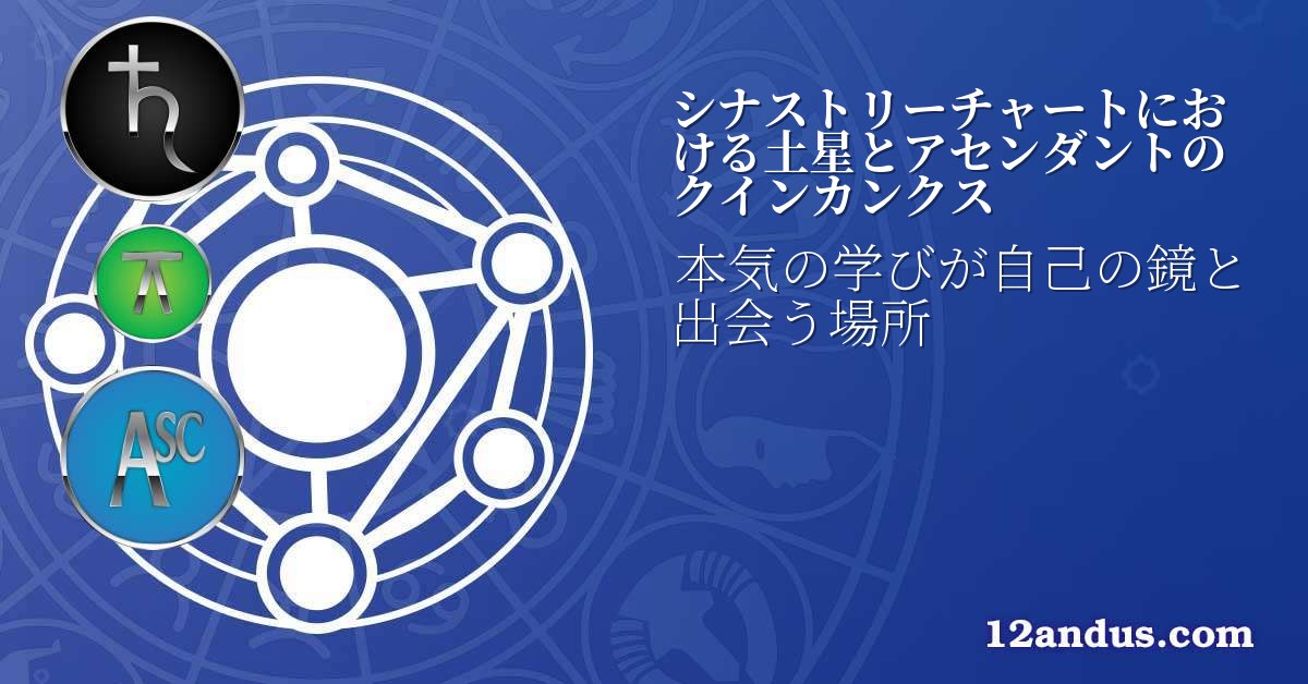 シナストリーチャートにおける土星とアセンダントのクインカンクス