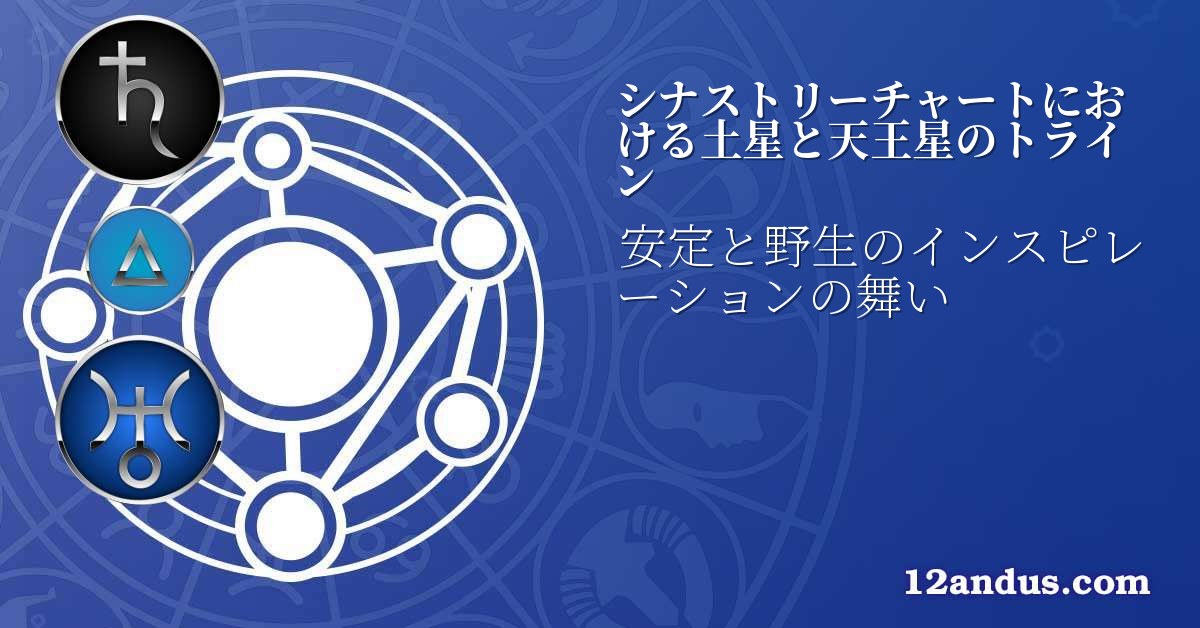シナストリーチャートにおける土星と天王星のトライン