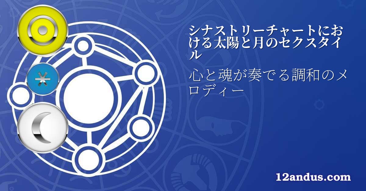 シナストリーチャートにおける太陽と月のセクスタイル