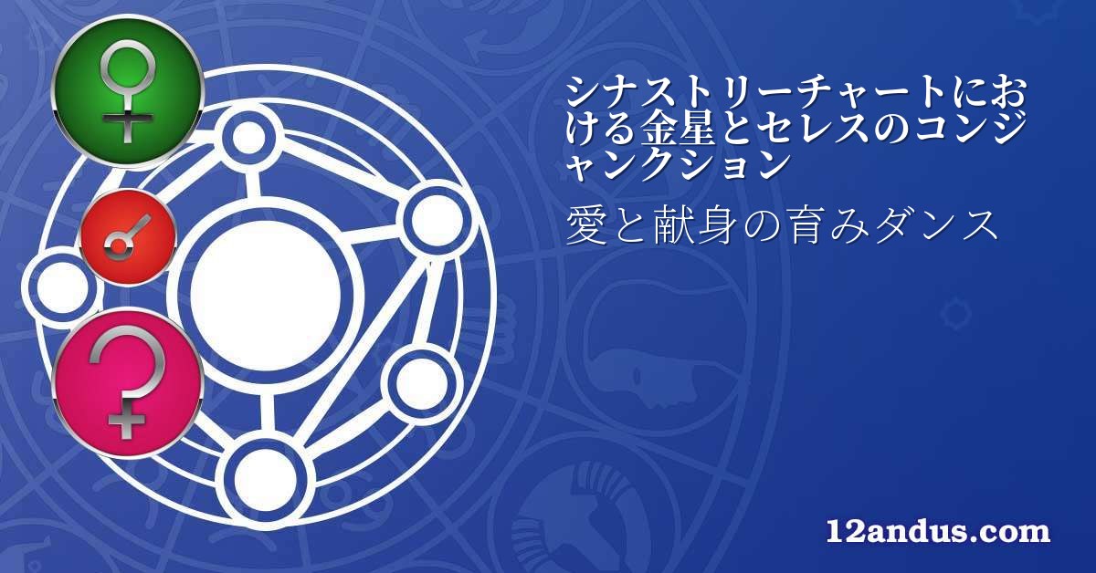 シナストリーチャートにおける金星とセレスのコンジャンクション