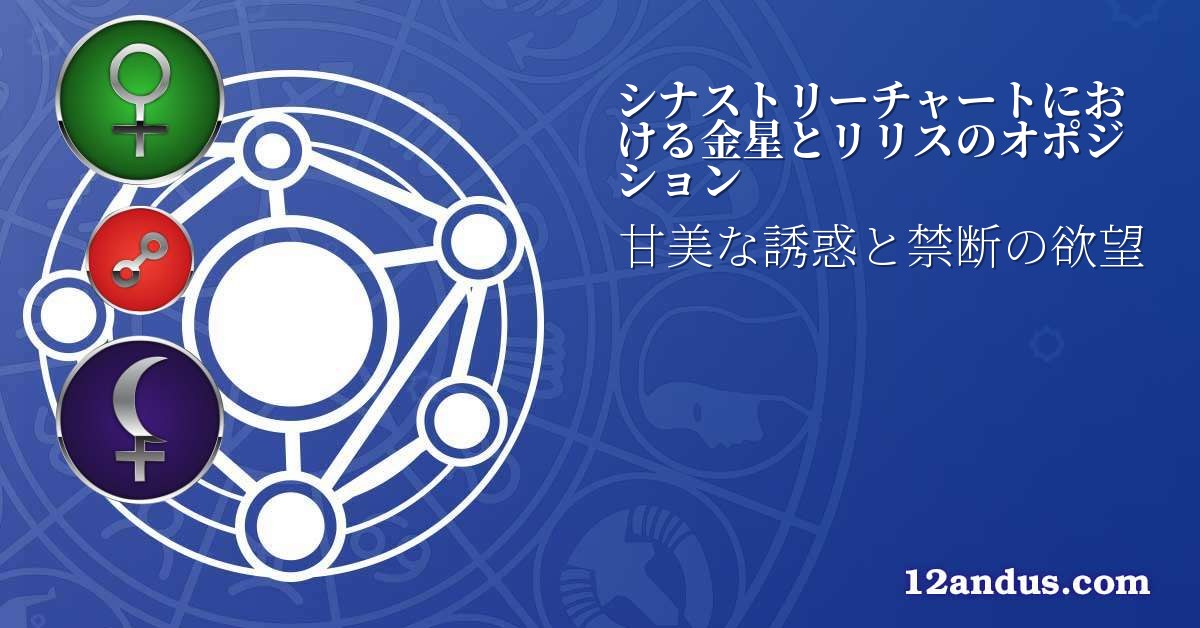 シナストリーチャートにおける金星とリリスのオポジション