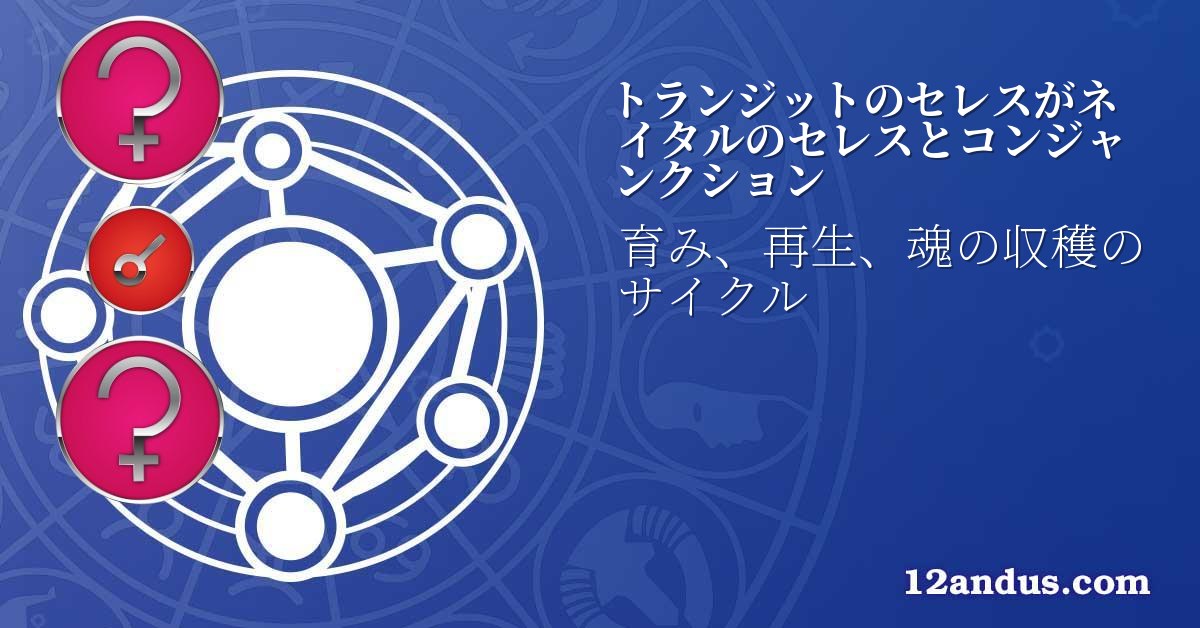 トランジットのセレスがネイタルのセレスとコンジャンクション