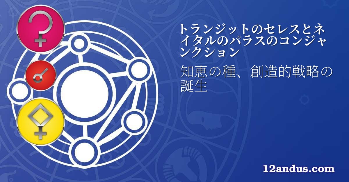トランジットのセレスとネイタルのパラスのコンジャンクション