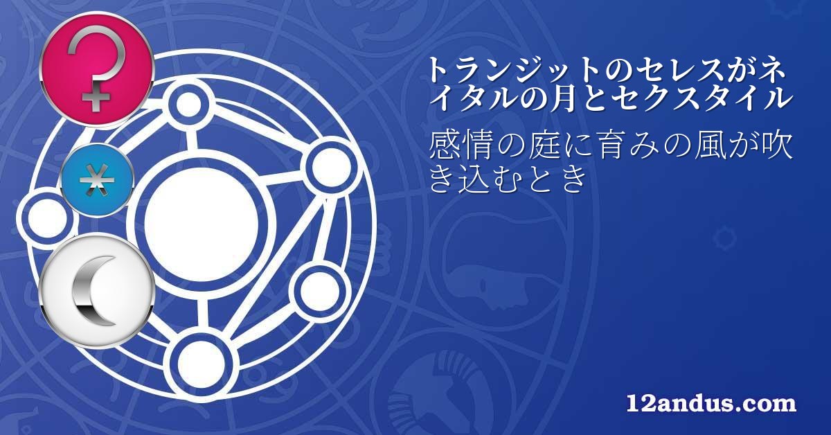 トランジットのセレスがネイタルの月とセクスタイル