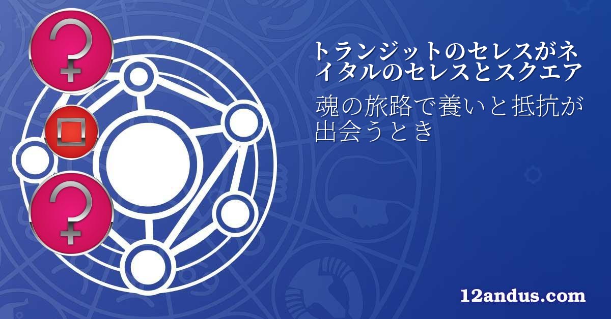 トランジットのセレスがネイタルのセレスとスクエア