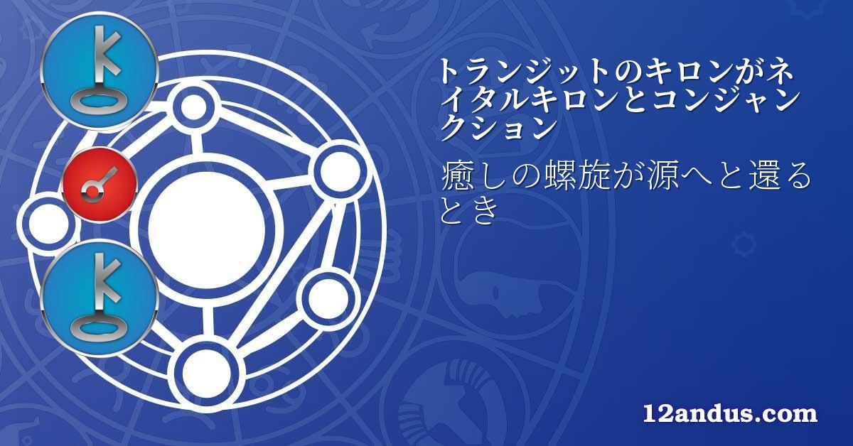 トランジットのキロンがネイタルキロンとコンジャンクション