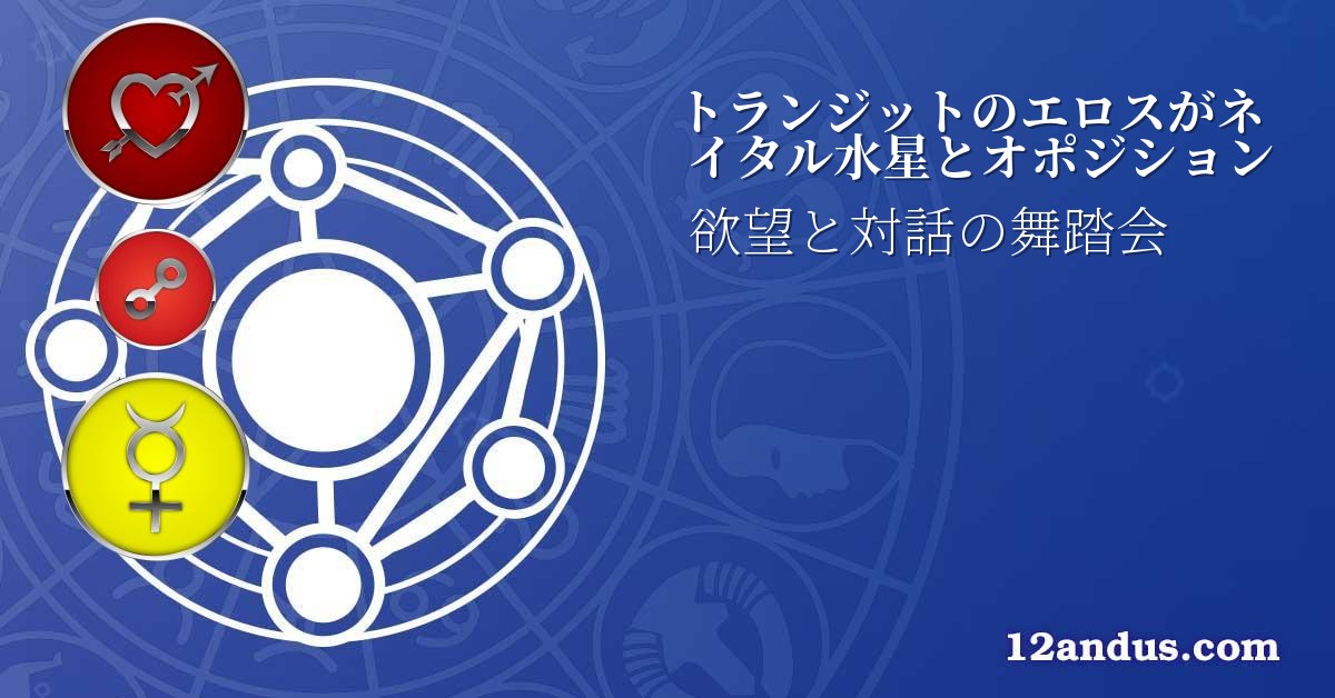 トランジットのエロスがネイタル水星とオポジション