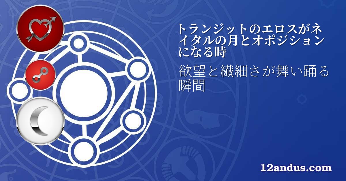 トランジットのエロスがネイタルの月とオポジションになる時