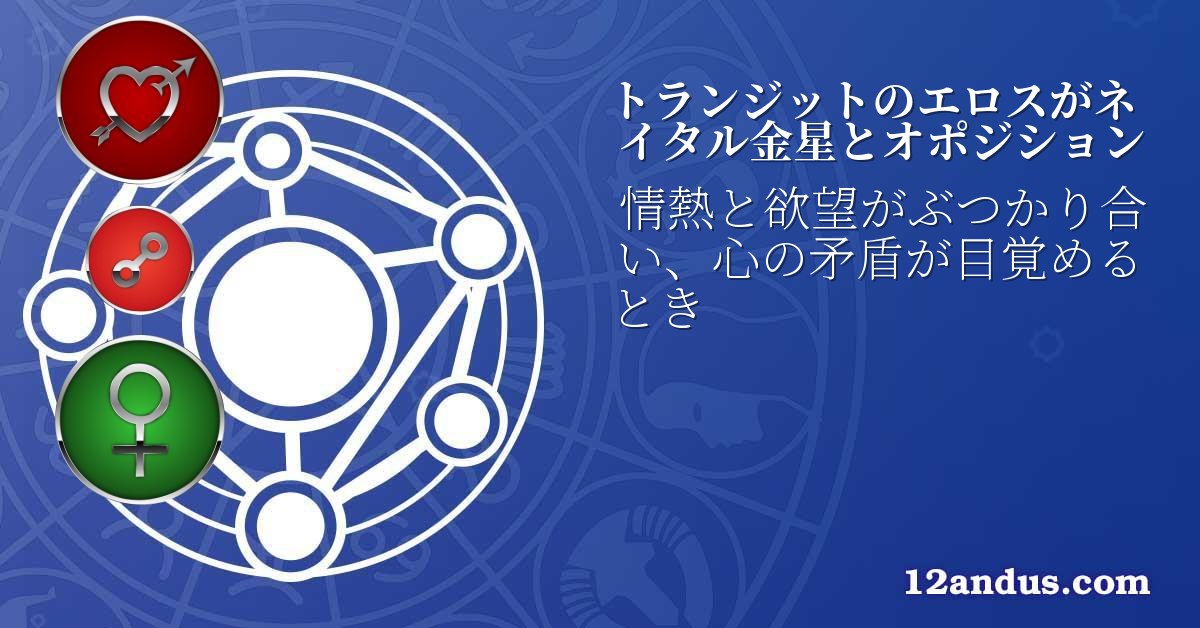 トランジットのエロスがネイタル金星とオポジション