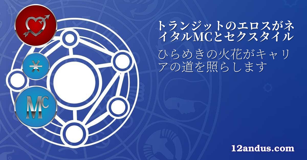 トランジットのエロスがネイタルMCとセクスタイル