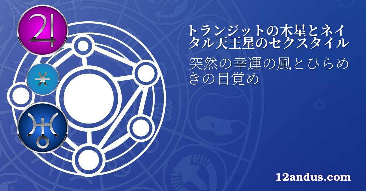 トランジットの木星とネイタル天王星のセクスタイル