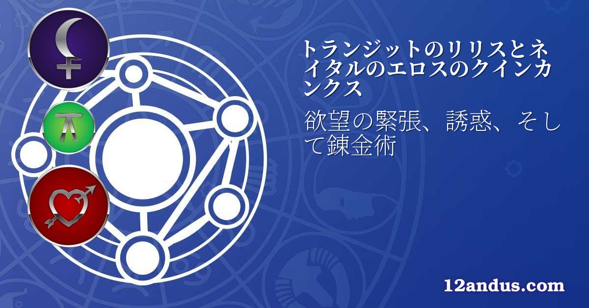 トランジットのリリスとネイタルのエロスのクインカンクス