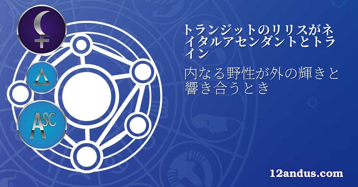 トランジットのリリスがネイタルアセンダントとトライン