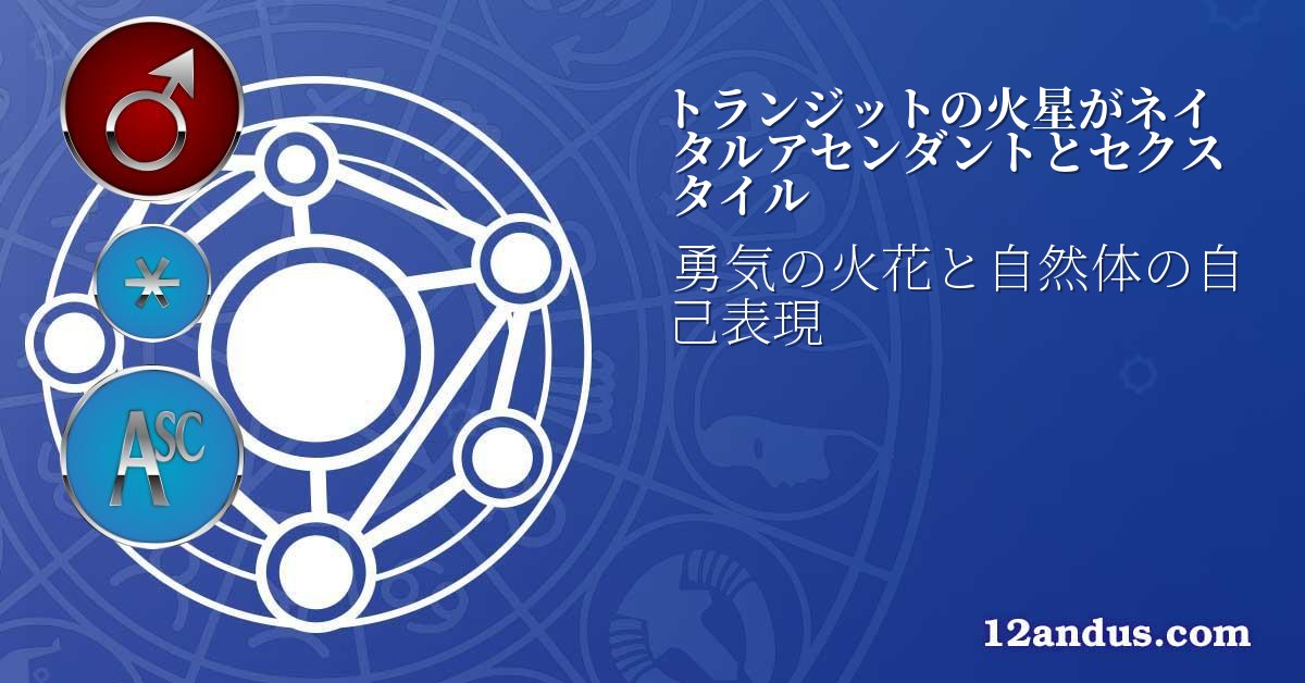 トランジットの火星がネイタルアセンダントとセクスタイル