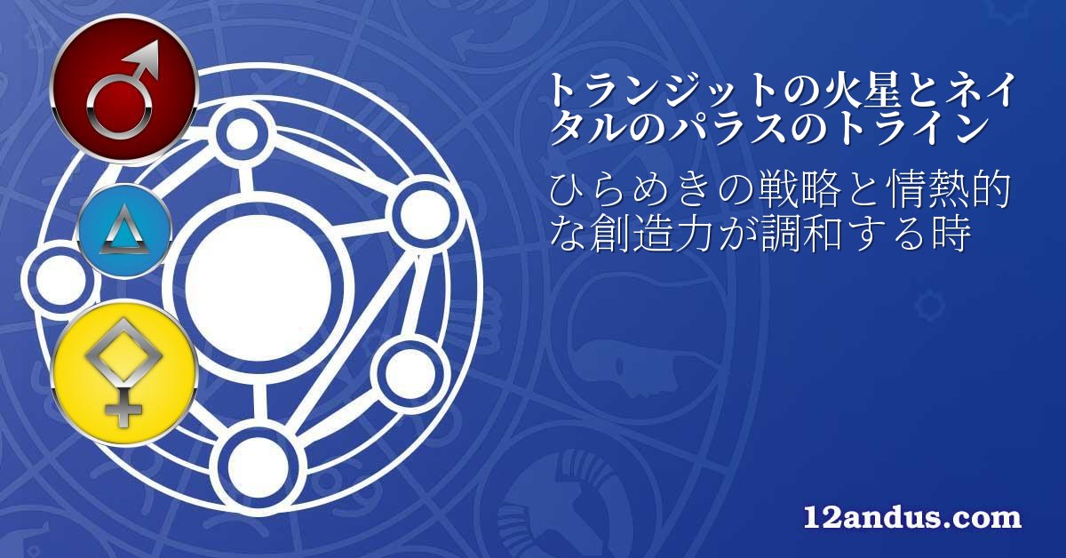 トランジットの火星とネイタルのパラスのトライン