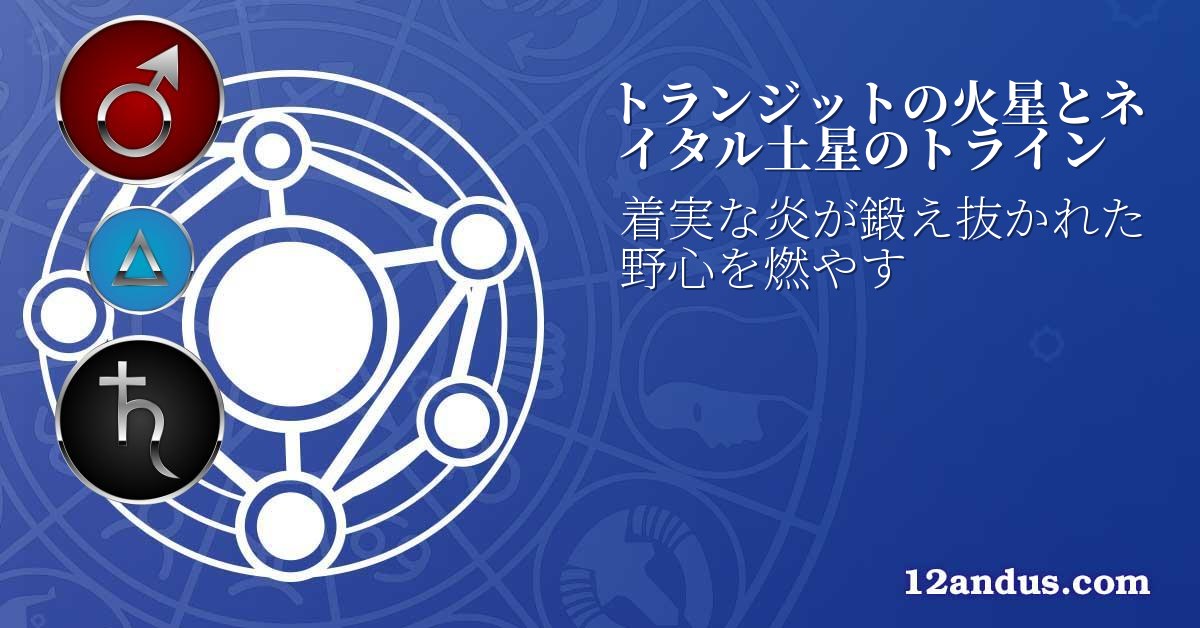 トランジットの火星とネイタル土星のトライン