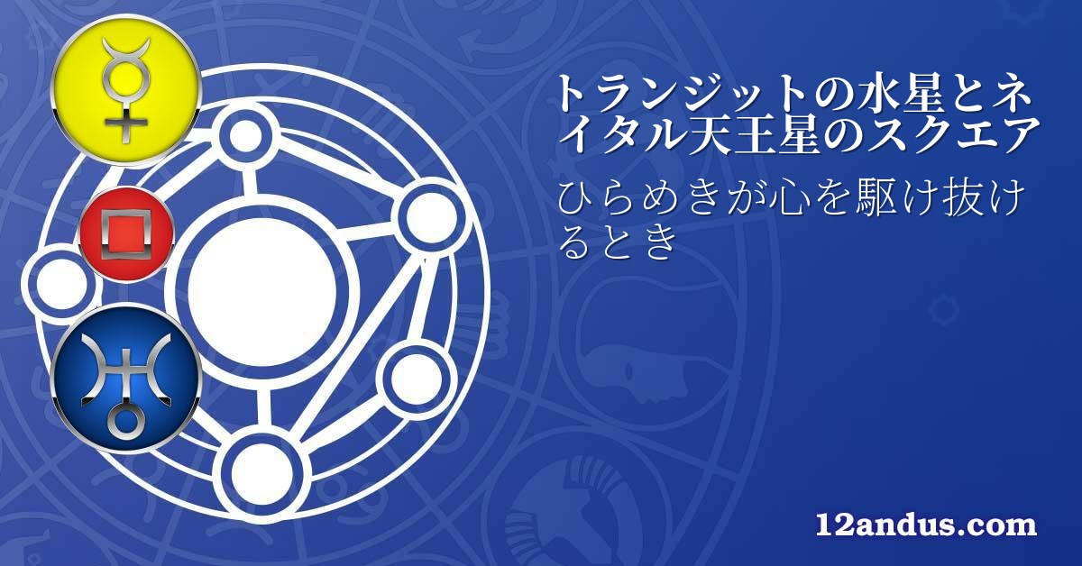 トランジットの水星とネイタル天王星のスクエア