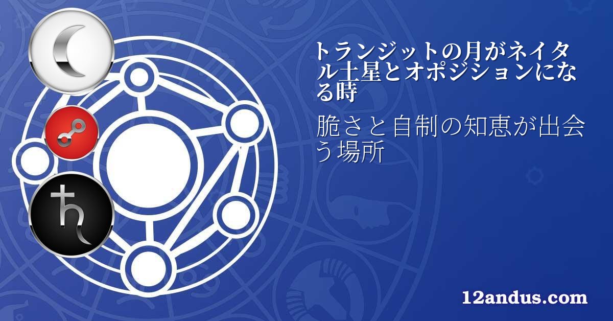 トランジットの月がネイタル土星とオポジションになる時