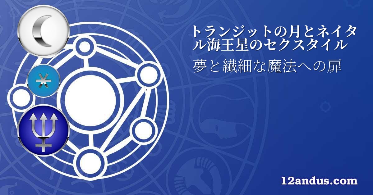 トランジットの月とネイタル海王星のセクスタイル