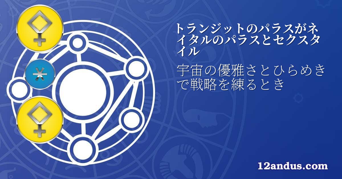 トランジットのパラスがネイタルのパラスとセクスタイル