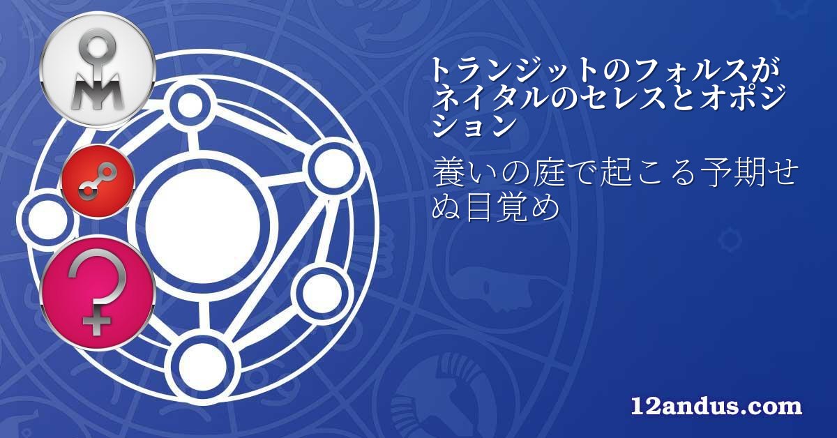 トランジットのフォルスがネイタルのセレスとオポジション