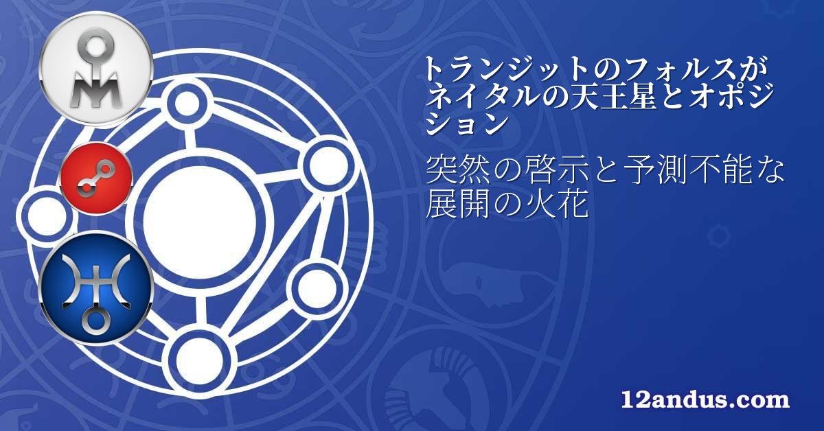 トランジットのフォルスがネイタルの天王星とオポジション