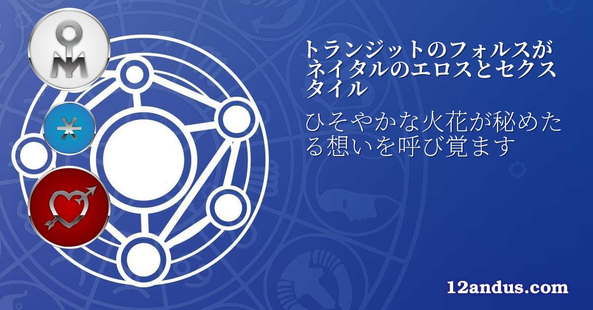 トランジットのフォルスがネイタルのエロスとセクスタイル