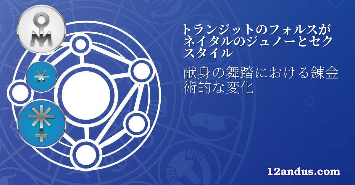 トランジットのフォルスがネイタルのジュノーとセクスタイル