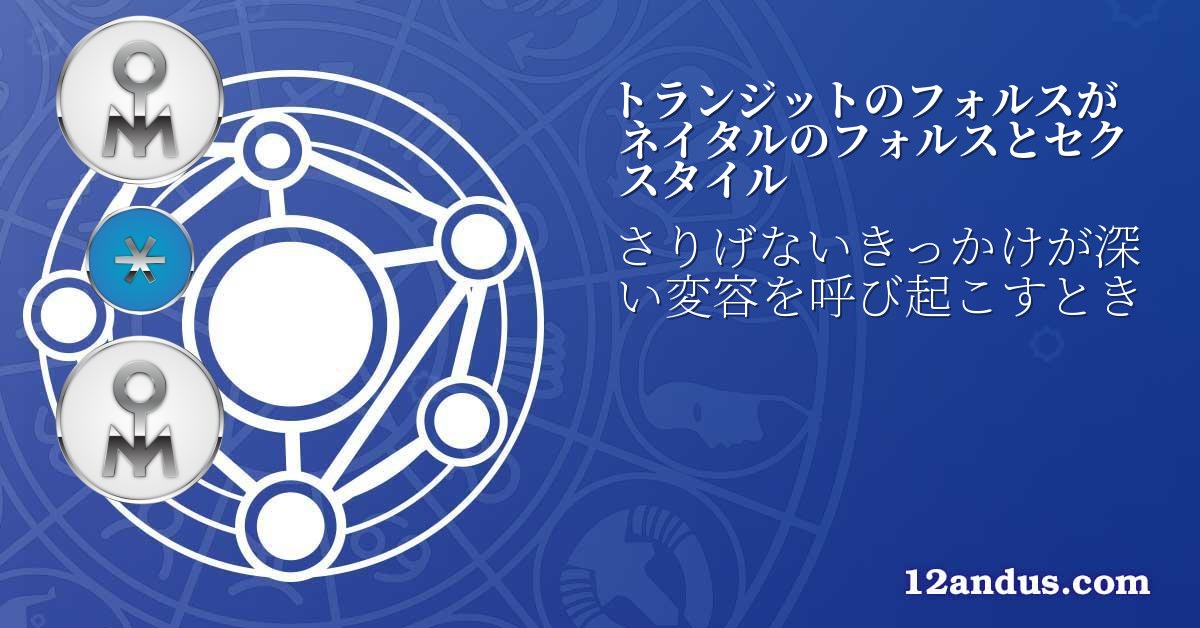トランジットのフォルスがネイタルのフォルスとセクスタイル