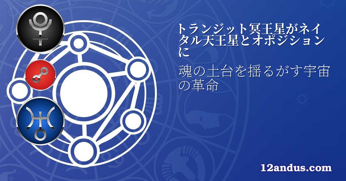 トランジット冥王星がネイタル天王星とオポジションに