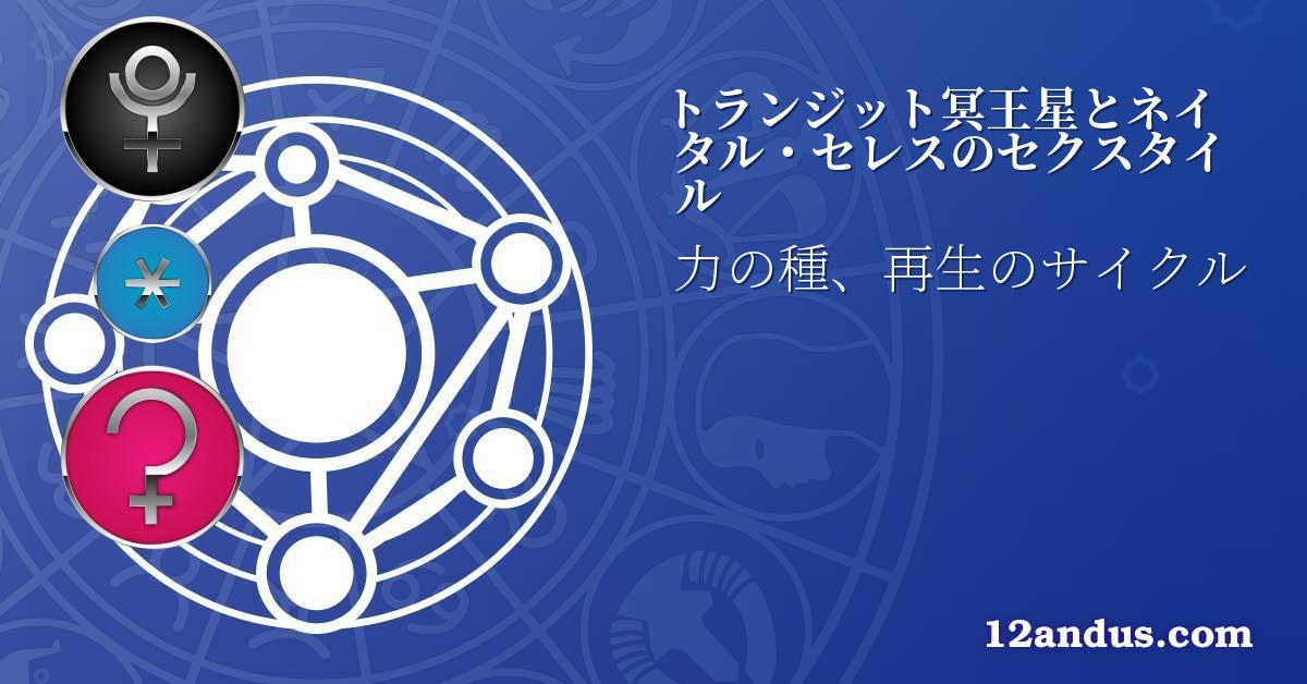 トランジット冥王星とネイタル・セレスのセクスタイル
