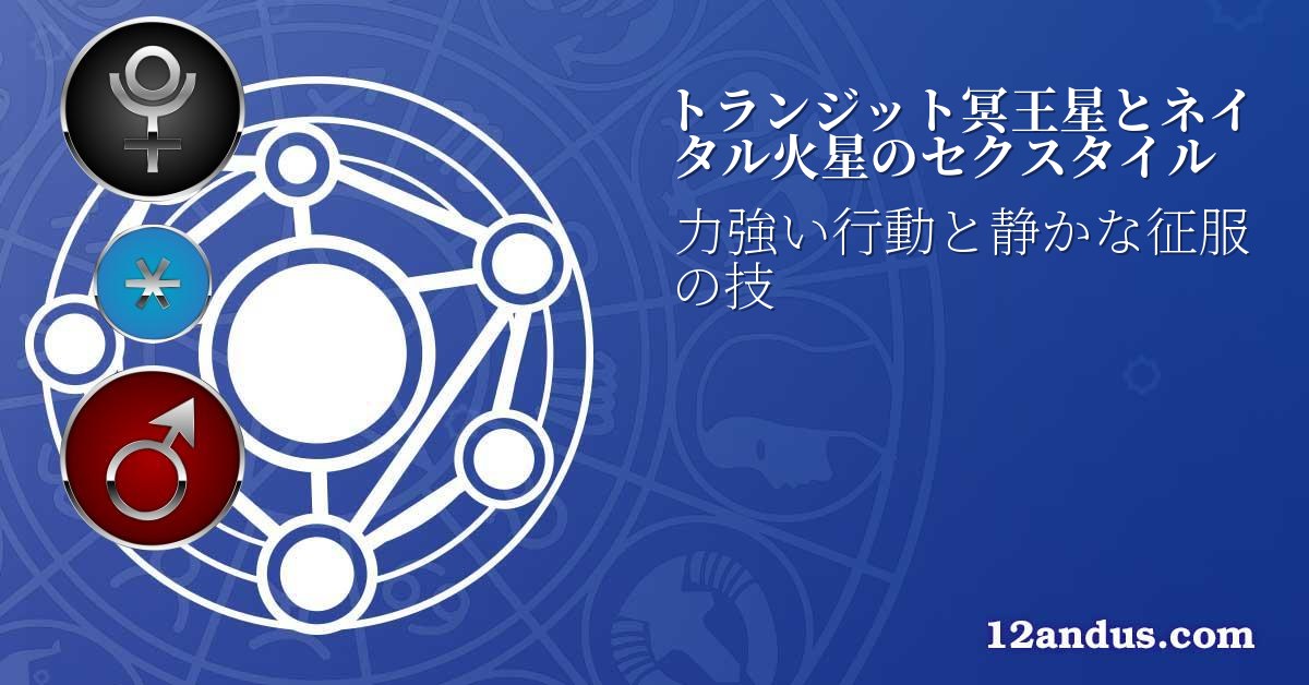 トランジット冥王星とネイタル火星のセクスタイル
