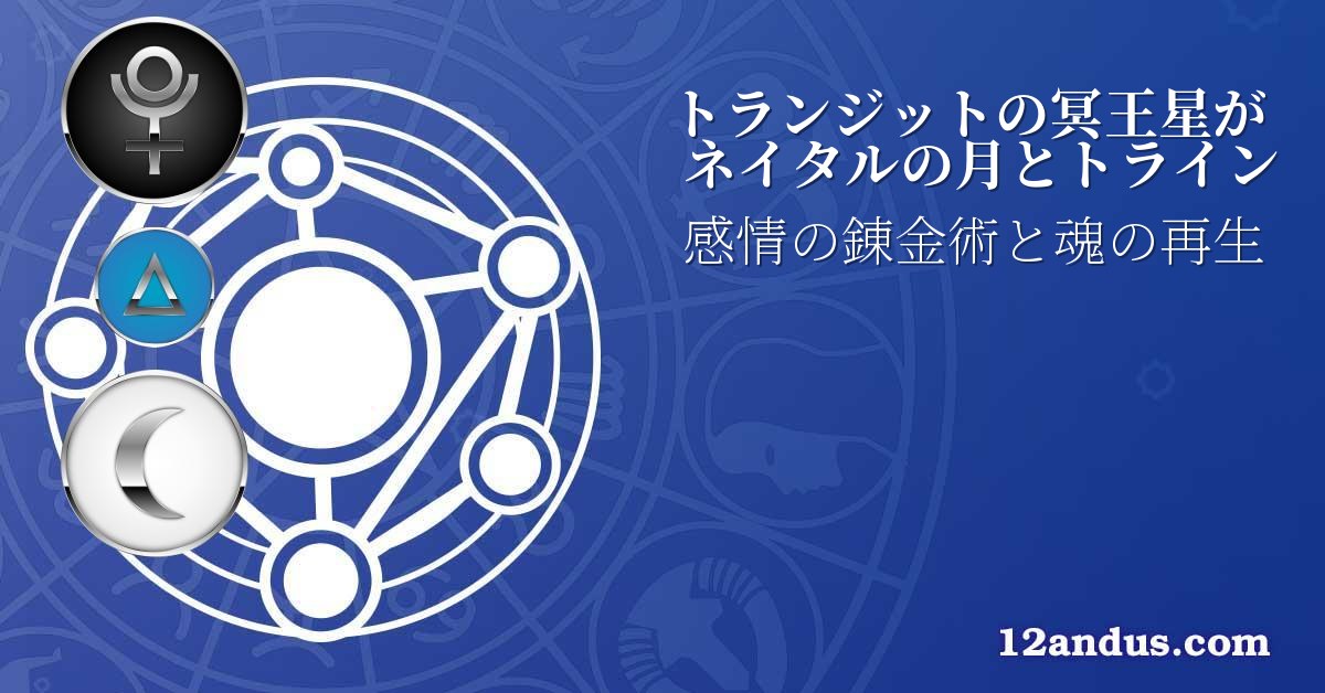 トランジットの冥王星がネイタルの月とトライン