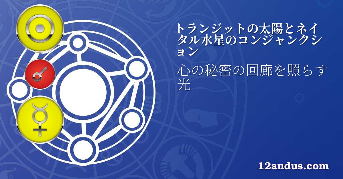 トランジットの太陽とネイタル水星のコンジャンクション