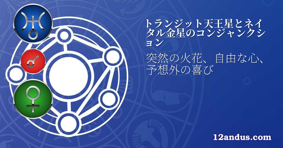 トランジット天王星とネイタル金星のコンジャンクション
