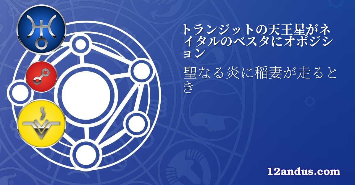 トランジットの天王星がネイタルのベスタにオポジション